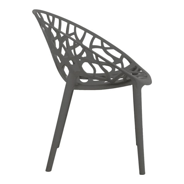 326 000029 2 6 Daren pakoworld pp armchair in anthracite shade 59x60x79.5cmOutdoor furniture > Garden armchairs