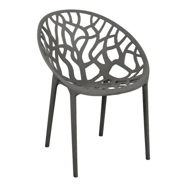 326 000029 9 Daren pakoworld pp armchair in anthracite shade 59x60x79.5cmOutdoor furniture > Garden armchairs
