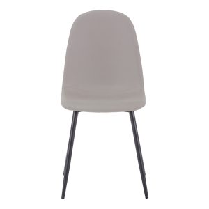 327 000001 3 7 Chair Bella pakoworld light grey fabric-black metal leg 43x52x88cmIndoor furniture > Chairs