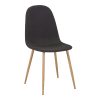 327 000004 11 Chair Azori pakoworld velvet rotten apple-black metal leg 49x55x85cmIndoor furniture > Chairs