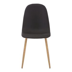 327 000004 3 8 Chair Bella pakoworld antracite fabric-natural metal leg 43x52x88cmIndoor furniture > Chairs