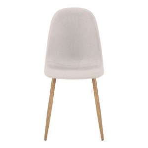 327 000005 3 15 Chair Bella pakoworld light grey-beige fabric-natural metal leg 43x52x88cmIndoor furniture > Chairs