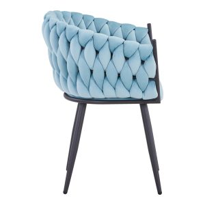 327 000023 2 7 Vivian armchair pakoworld siel velvet-leg black metal 61x55x80cmSPRING OFFERS