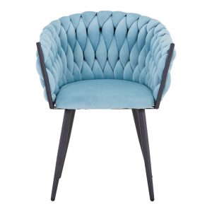 327 000023 3 7 Vivian armchair pakoworld siel velvet-leg black metal 61x55x80cmSPRING OFFERS