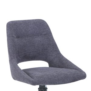 327 000032 4 10 Luciano I pakoworld swivel chair in anthracite fabric-metal leg black 52.5x54x85cmIndoor furniture > Chairs