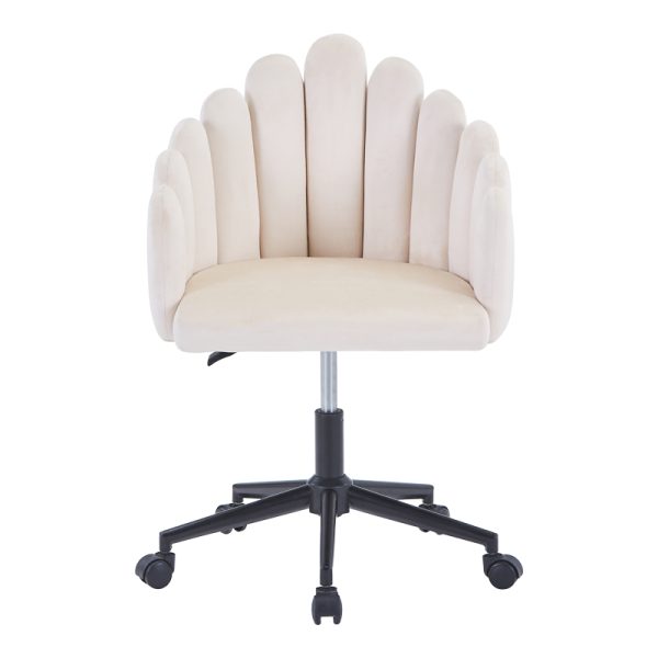327 000039 2 6 Work chair Manole pakoworld cream velvet 57x50x77-87cmOffice furniture > Labor office chairs