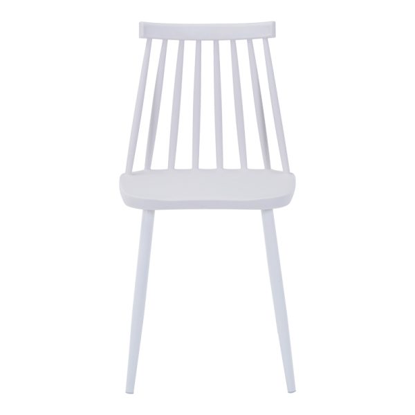 327 000042 2 3 Chair Aurora I pakoworld pp in white shade-white metallic leg 43x48x79cmIndoor furniture > Chairs