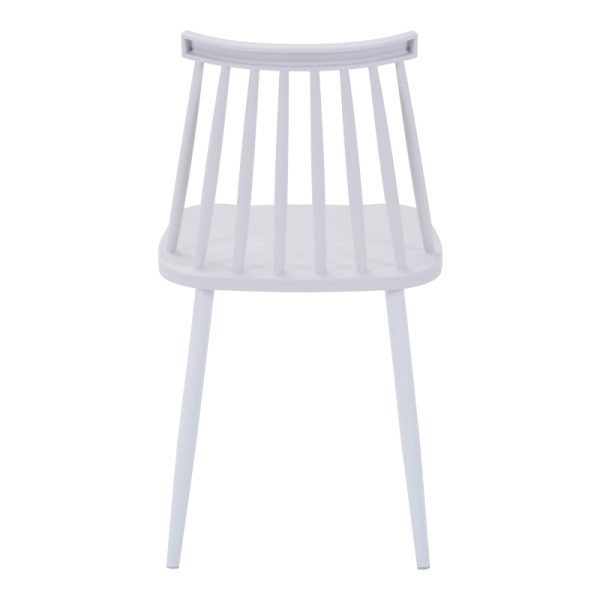 327 000042 3 3 Chair Aurora I pakoworld pp in white shade-white metallic leg 43x48x79cmIndoor furniture > Chairs