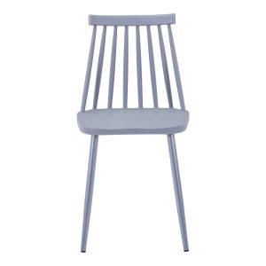 327 000043 2 2 Chair Aurora I pakoworld pp in grey shade-grey metallic leg 43x48x79cmIndoor furniture > Chairs