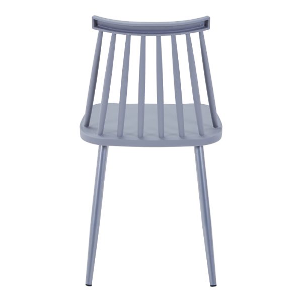 327 000043 3 2 Chair Aurora I pakoworld pp in grey shade-grey metallic leg 43x48x79cmIndoor furniture > Chairs