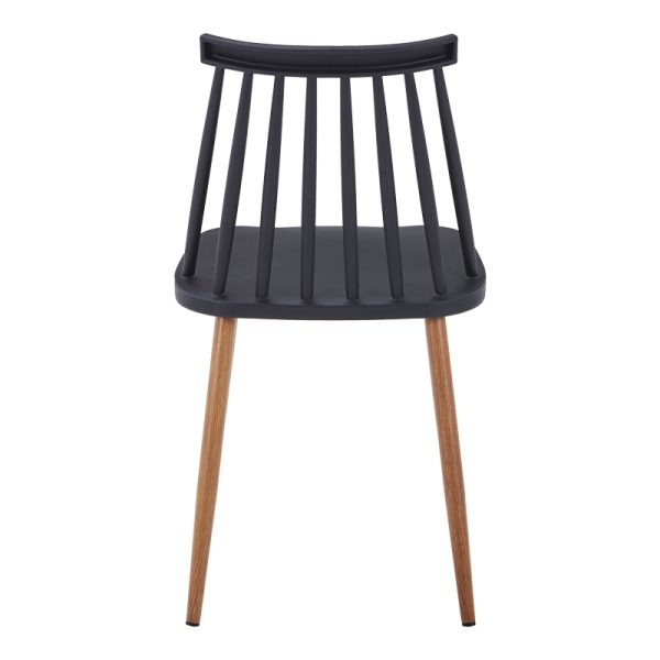 327 000045 3 7 Chair Aurora I pakoworld pp in black shade-natural metallic leg 43x48x79cmIndoor furniture > Chairs