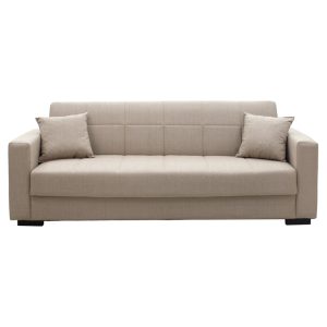 328 000008 2 11 Vox pakoworld three-seater sofa-bed with storage cream fabric 214x82x83cmIndoor furniture > Sofas-bed