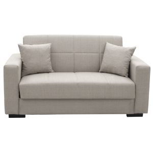 328 000013 2 6 Sofa-bed with storage two-seater Vox pakoworld light gray fabric 154x82x83cmIndoor furniture > Sofas-bed