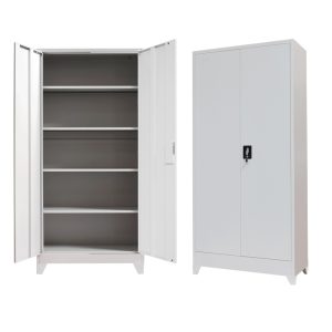 329 000006 14 Ugren pakoworld metal wardrobe in light gray shade 90x40x190cmIndoor furniture > Home organization > Bathroom > Cabinets