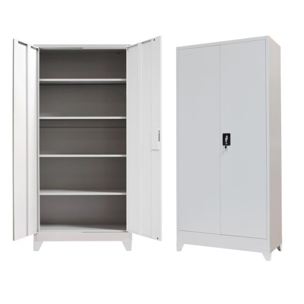 329 000006 14 Ugren pakoworld metal wardrobe in light gray shade 90x40x190cmIndoor furniture > Home organization > Bathroom > Cabinets