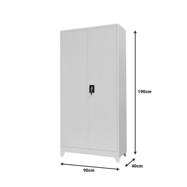 329 000006 4 11 Ugren pakoworld metal wardrobe in light gray shade 90x40x190cmIndoor furniture > Home organization > Bathroom > Cabinets