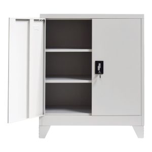 329 000008 3 13 Armon pakoworld metal cabinet in light gray shade 90x45x100cmIndoor furniture > Home organization > Bathroom > Cabinets