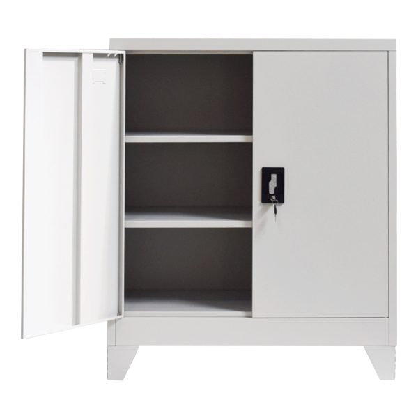 329 000008 3 13 Armon pakoworld metal cabinet in light gray shade 90x45x100cmIndoor furniture > Home organization > Bathroom > Cabinets