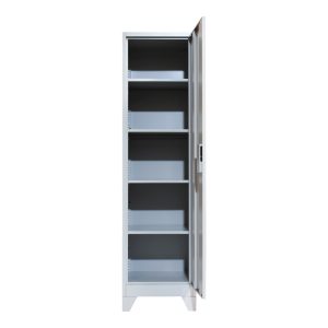 329 000009 3 7 Koya pakoworld metal wardrobe-column in light gray shade 50x45x190cmIndoor furniture > Home organization > Bathroom > Cabinets