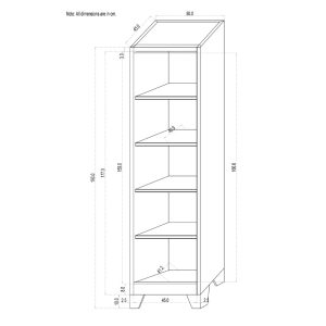 329 000009 4 7 Koya pakoworld metal wardrobe-column in light gray shade 50x45x190cmIndoor furniture > Home organization > Bathroom > Cabinets