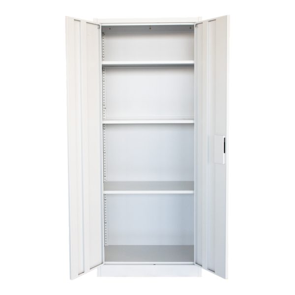 329 000010 2 14 Metal wardrobe Ugren I Pakoworld in light grey shade 70x40x170cm.Outdoor furniture