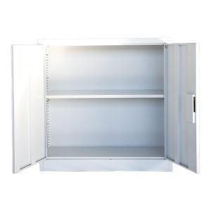 329 000011 2 5 Armon I pakoworld metal cabinet in light gray color 90x40x90cmOutdoor furniture