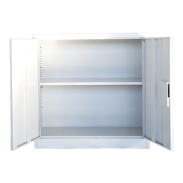 329 000011 2 5 Armon I pakoworld metal cabinet in light gray color 90x40x90cmOutdoor furniture