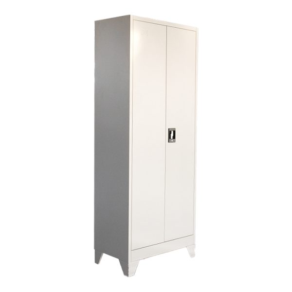 329 000012 17 Metal wardrobe Ugren I Pakoworld in light grey shade 70x40x180cmIndoor furniture > Home organization > Bathroom > Cabinets