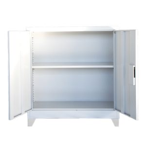 329 000013 2 5 Armon I pakoworld metal cabinet in light gray color 90x40x100cmIndoor furniture > Home organization > Bathroom > Cabinets