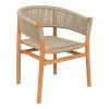 333 000001 7 Refane pakoworld chair natural color teak wood and straw 50x58x85cmBOHO CHIC > Chairs and Armchairs