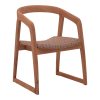 334 000001 6 Refane pakoworld chair natural color teak wood and straw 50x58x85cmBOHO CHIC > Chairs and Armchairs