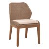 334 000004 6 Refane pakoworld chair natural color teak wood and straw 50x58x85cmBOHO CHIC > Chairs and Armchairs