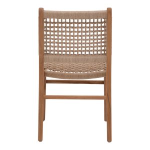 334 000006 4 6 Rover chair pakoworld, teak wood frame in natural shade and beige banana rope 50x60x86cmBOHO CHIC > Chairs and Armchairs