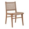 334 000006 9 Armchair Clarin pakoworld teak wood skeleton and pe rope in natural shade 55x65x73cmBOHO CHIC > Chairs and Armchairs