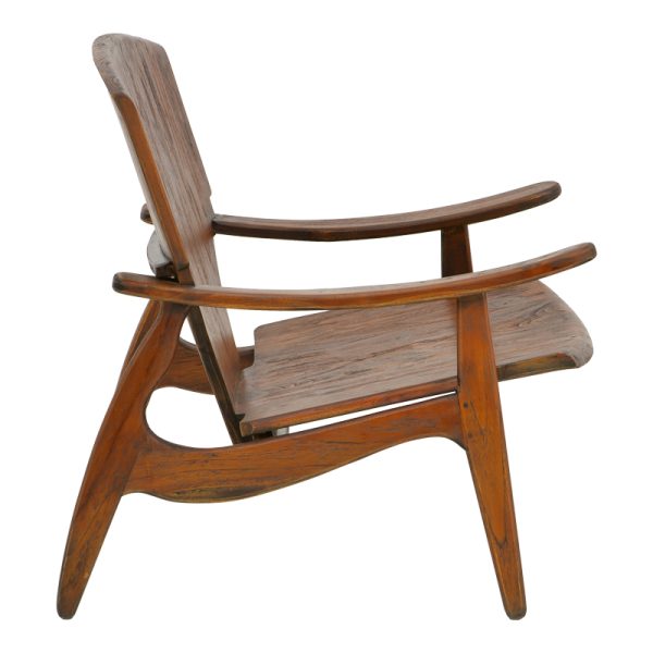 335 000002 2 3 Armchair Brazin pakoworld dark brown teakwood 72x71x77cmBOHO CHIC > Chairs and Armchairs