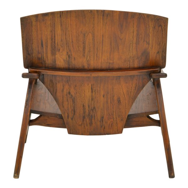 335 000002 4 3 Armchair Brazin pakoworld dark brown teakwood 72x71x77cmBOHO CHIC > Chairs and Armchairs