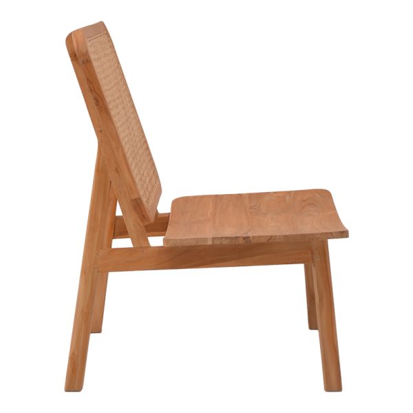 335 000003 2 2 Armchair Viborg pakoworld natural teakwood-natural rattan 60x75x87cmBOHO CHIC > Chairs and Armchairs
