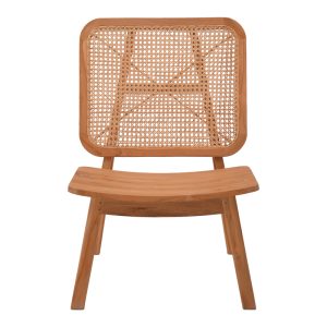 335 000003 3 2 Armchair Viborg pakoworld natural teakwood-natural rattan 60x75x87cmBOHO CHIC > Chairs and Armchairs