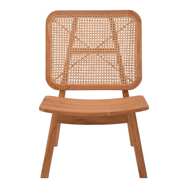 335 000003 3 2 Armchair Viborg pakoworld natural teakwood-natural rattan 60x75x87cmBOHO CHIC > Chairs and Armchairs