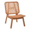 335 000003 5 Armchair Brazin pakoworld dark brown teakwood 72x71x77cmBOHO CHIC > Chairs and Armchairs
