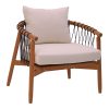 335 000004 5 Armchair Brazin pakoworld dark brown teakwood 72x71x77cmBOHO CHIC > Chairs and Armchairs