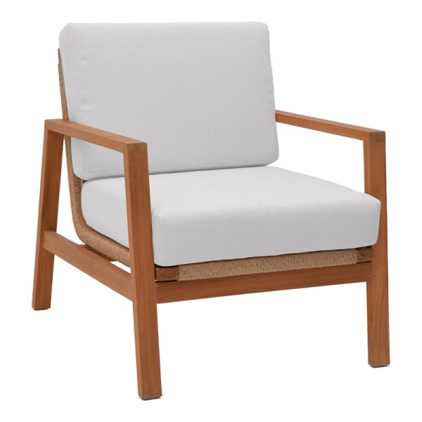 335 000020 2 2 Doumain pakoworld lounge set of 4 natural teak wood-white cushion-natural rattanBOHO CHIC > Other Furnishings