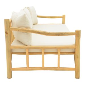335 000021 2 2 Sofa Roziana pakoworld natural teak wood 210x100x80cmBOHO CHIC > Sofas & Benches