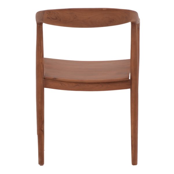 336 000001 4 6 Zonge armchair pakoworld teak wood skeleton In walnut color 54x57x76cmBOHO CHIC > Chairs and Armchairs