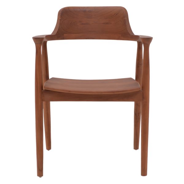 336 000007 3 3 Armchair Jambene pakoworld walnut color teak wood 57x54x79cmBOHO CHIC > Chairs and Armchairs