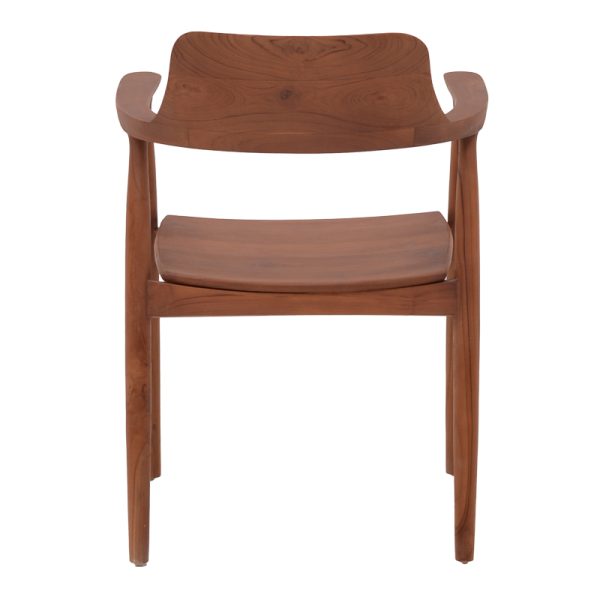 336 000007 4 3 Armchair Jambene pakoworld walnut color teak wood 57x54x79cmBOHO CHIC > Chairs and Armchairs