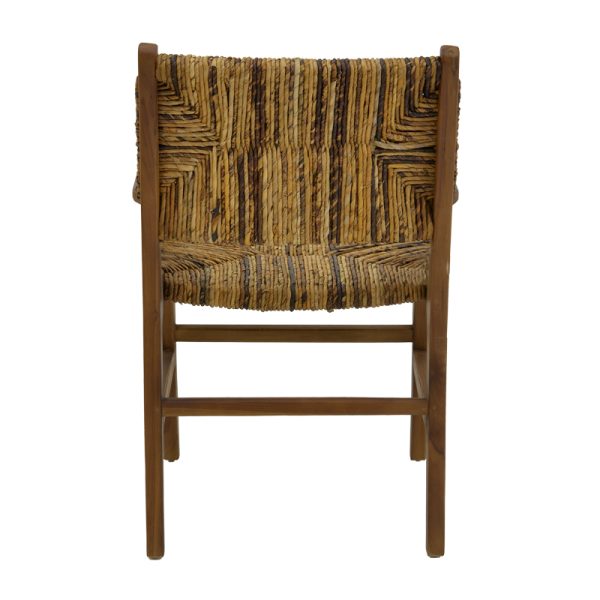 336 000008 4 3 Armchair Refane pakoworld natural teak wood-straw 55x60x85cmBOHO CHIC > Chairs and Armchairs