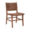 336 000009 10 Rover chair pakoworld, teak wood frame in natural shade and beige banana rope 50x60x86cmBOHO CHIC > Chairs and Armchairs