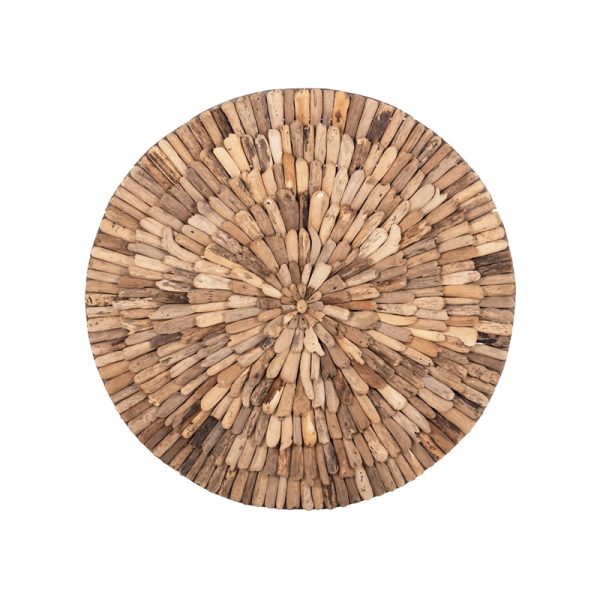 336 000016 4 Wall decoration Wargrene pakoworld natural drift wood D60x6cmBOHO CHIC > Decoratives