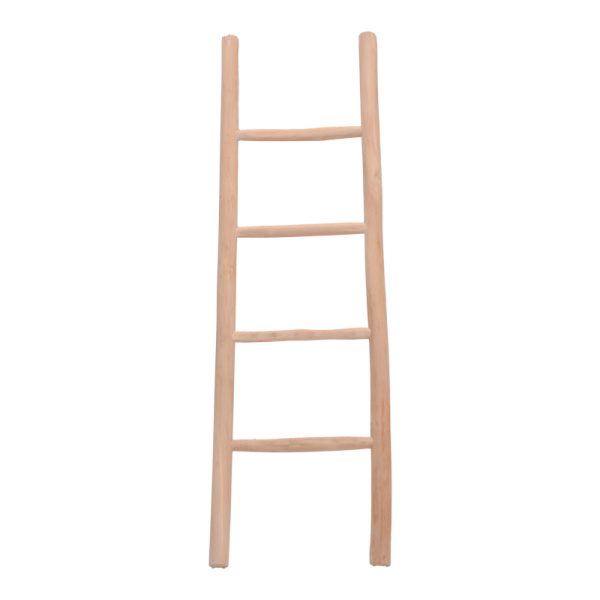 336 000024 14 Morjeve pakoworld ladder natural color teak wood 45x6x150cmBOHO CHIC > Decoratives